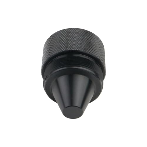 Zelven (Pack of 12) 1.375''X24 Aluminum Alloy Black Cone Shaped Parts Sealed End Cap Compatible with Kenworth Peterbilt Volvo Freightliner Mack International Trucks - Image 5