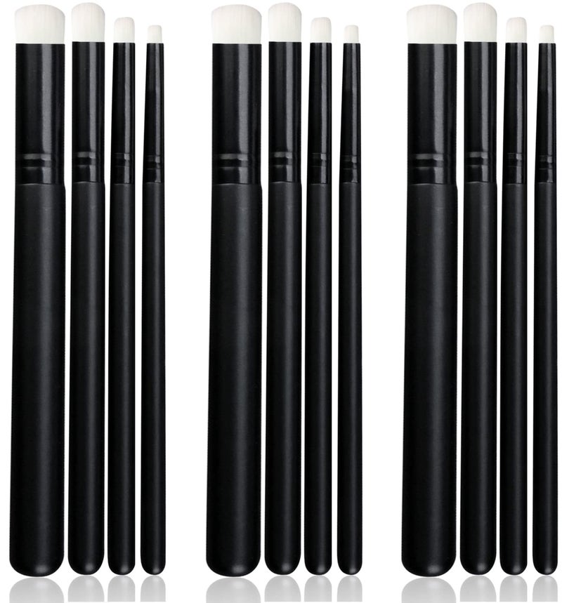 UNIMEIX Mini Blending Brushes for Card Making, Dry Miniature Painting Set Background Blender Paint Brushes Small Detailed Paint Watercolor Brushes (12 Pack) - Image 1