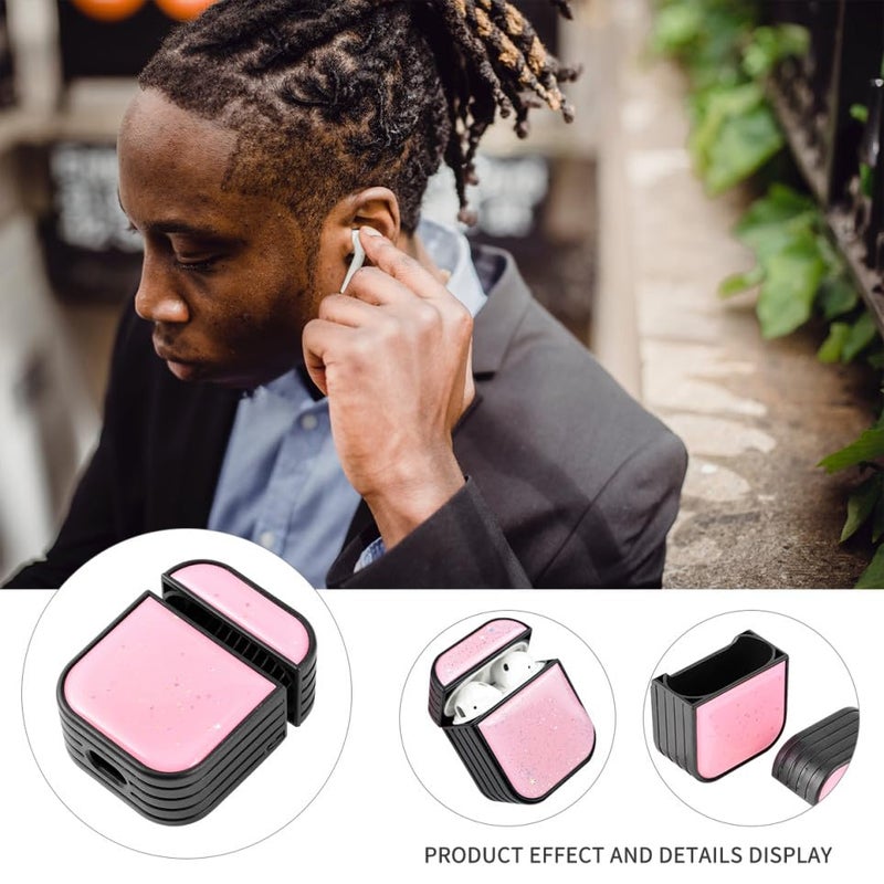 Micacon Pink Black Wireless Earphones Protective Cover Shockproof Scratch Resistant Drop Case - Image 4