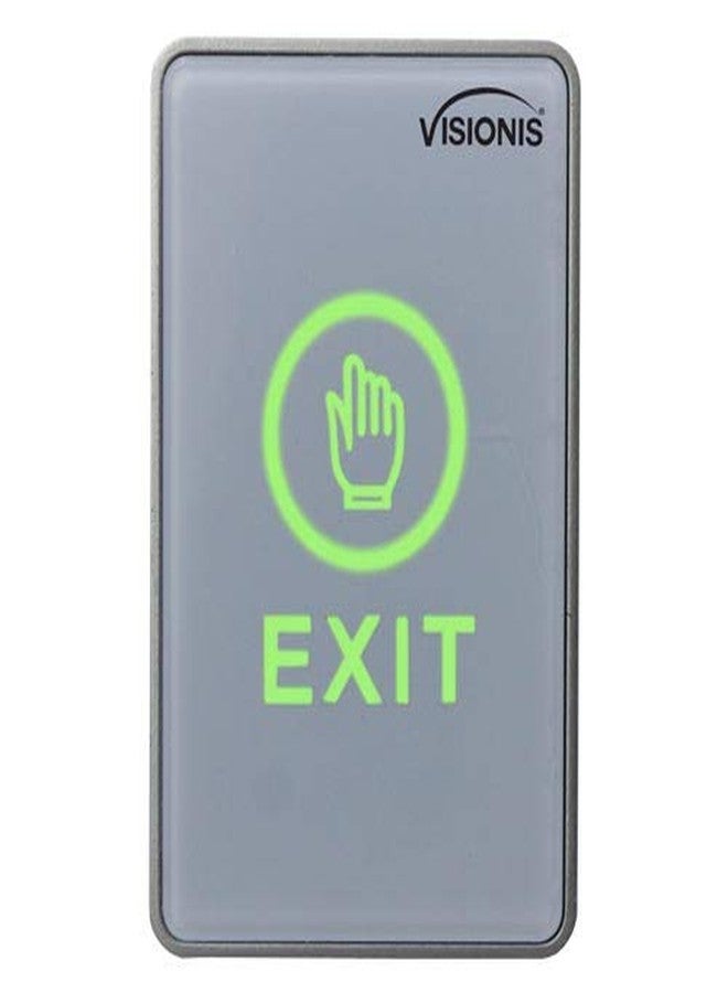 Visionis VIS-7026 Indoor Touch Sensitive Type Push to Exit Button for Door Access Control Release with LED NC COM and NO Outputs - Image 1