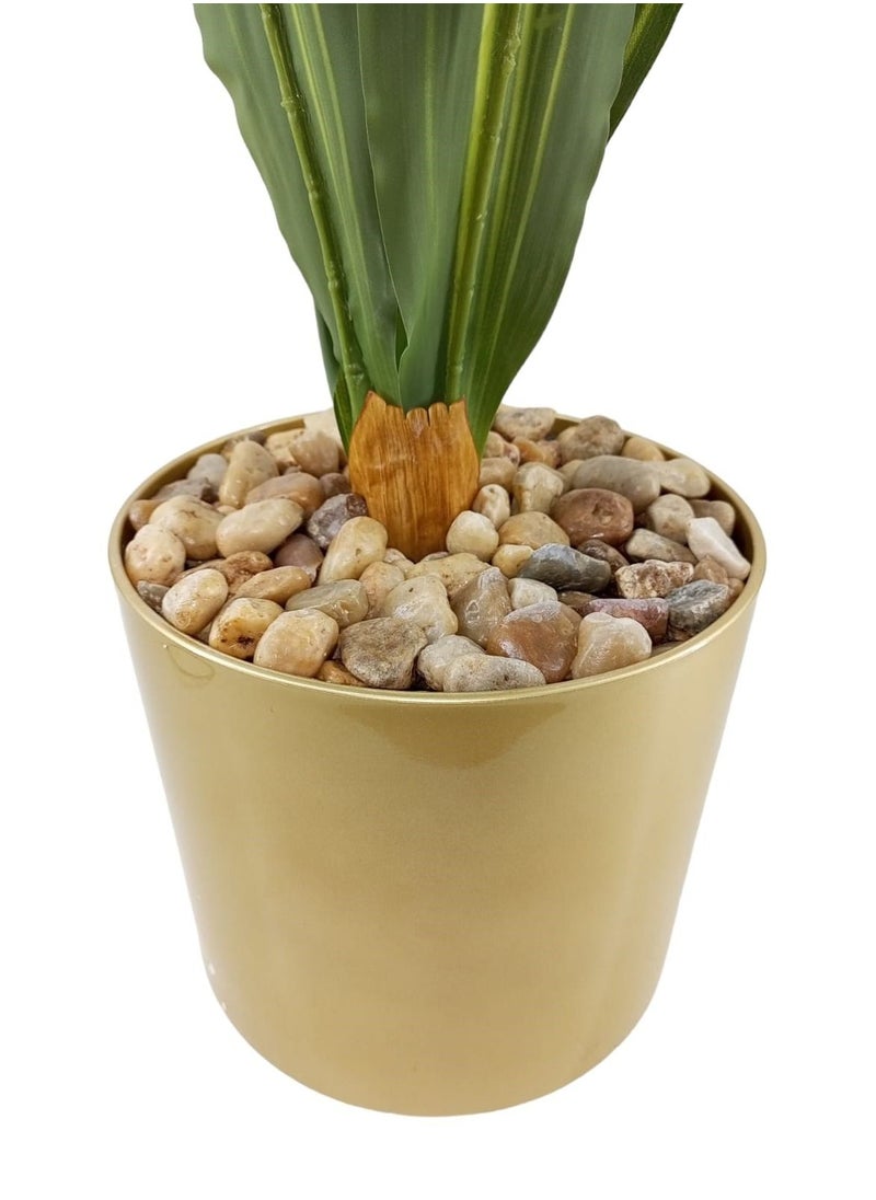 DRAMA HOME - Artificial Tree Green/Golden 100 CM - Image 1