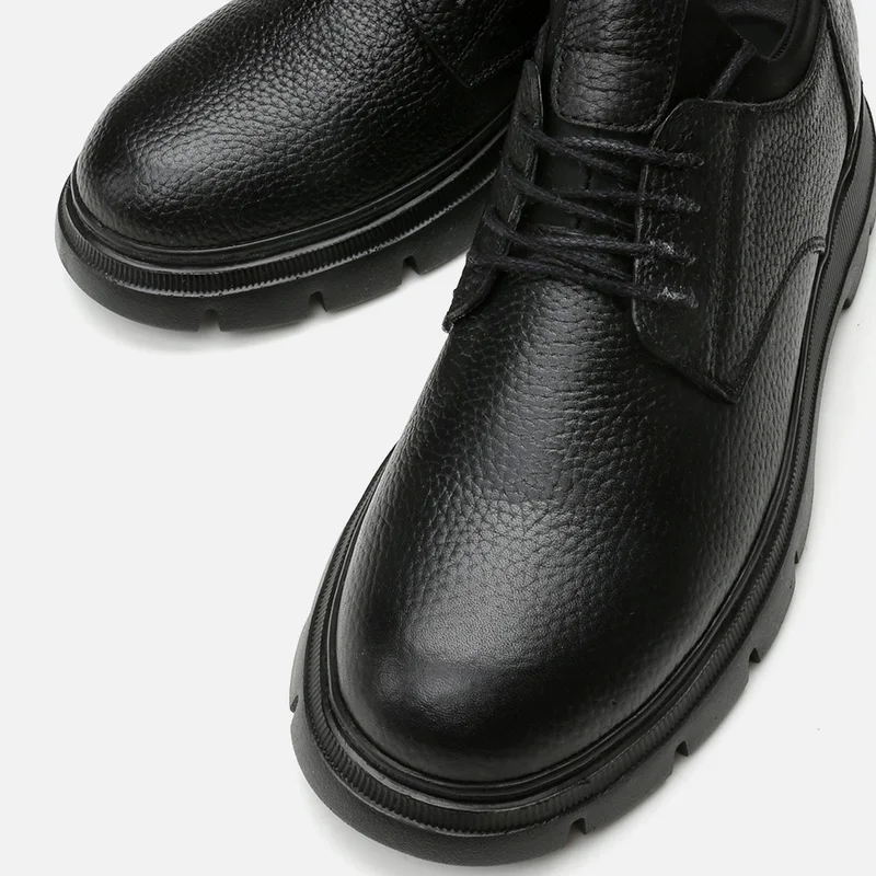 Hotiç 02AYH295920A100 GENUINE Leather Black Men's Casual Shoes