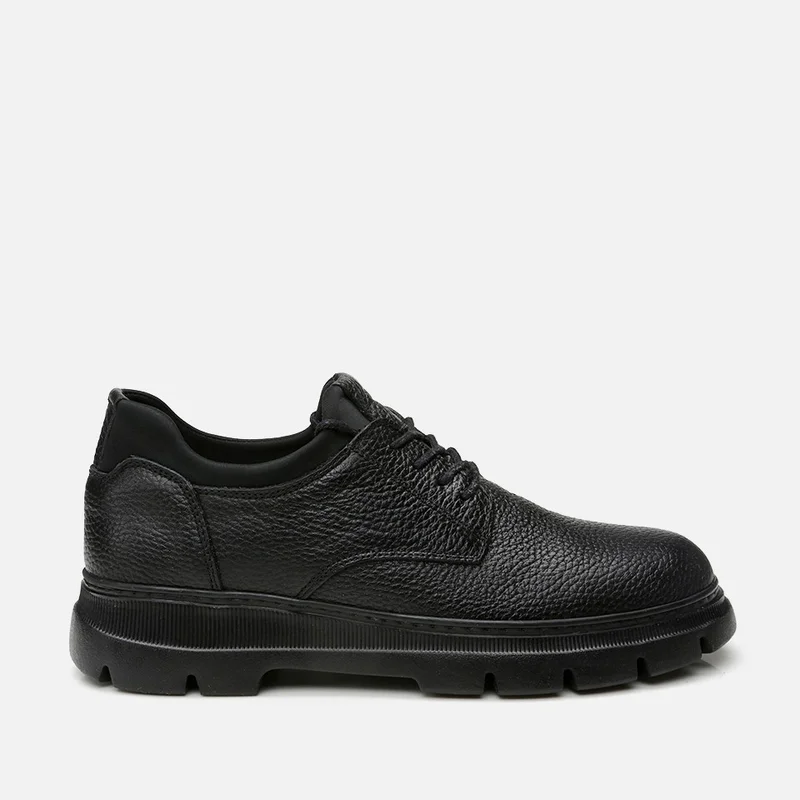 Hotiç 02AYH295920A100 GENUINE Leather Black Men's Casual Shoes
