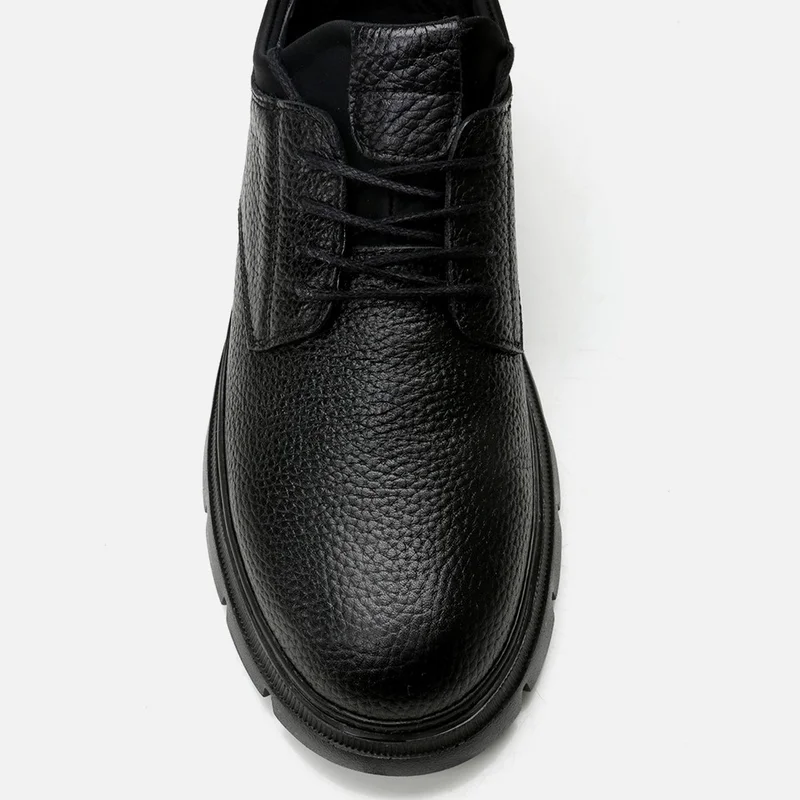 Hotiç 02AYH295920A100 GENUINE Leather Black Men's Casual Shoes