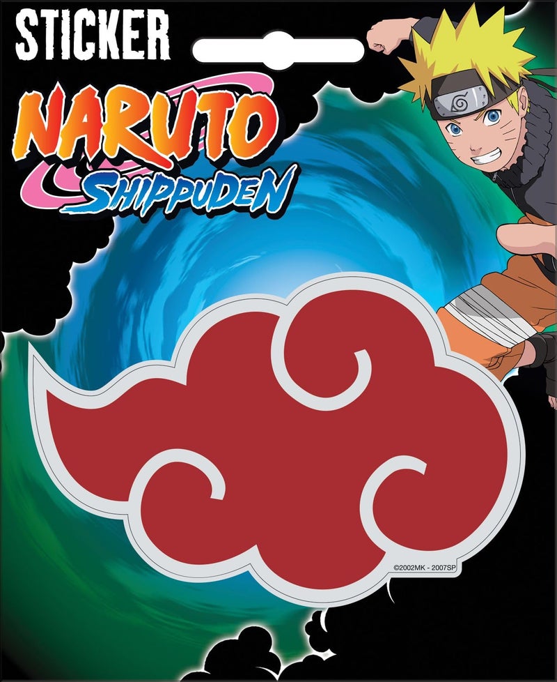 Ata-Boy Naruto Akatsuki Clouds 4" Full Color Sticker - Image 2