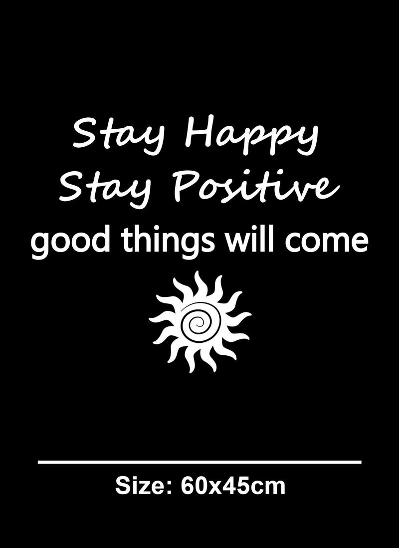 Spoil Your Wall Stay Happy Stay Positive Quote Wall Decal - Wall Arts Home Décor - Wall Sticker, 60x40 cm by Spoil Your Wall  - Image 3