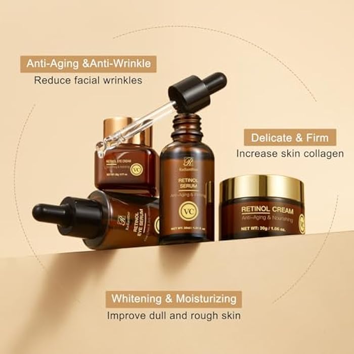 OKADY مجموعة العناية بالبشرة بالسيروم - مجموعة العناية بالوجه الصغيرة، مجموعة العناية بالبشرة للسفر مع الإيسنس، الكريم وعلاج العين | روتين مرطب مضاد للشيخوخة، هدايا العناية بالبشرة جاهزة للعطلة - Image 2