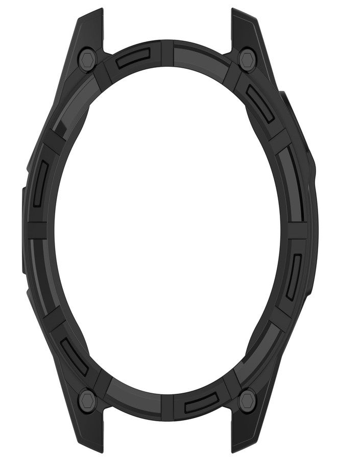 Disscool Case Cover Compatible with Garmin Fenix 8 47mm Smartwatch Soft Anti Drop TPU Replacement Protective Cases Shell Smart Watch Accessories(Black) - Image 5