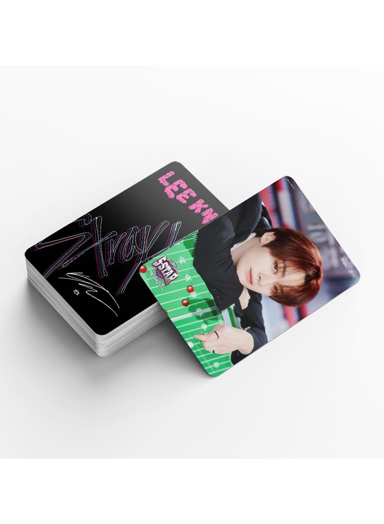 EHOME 92Pcs Stray Kids Member Leeknow Personal Lomo Card And Sticker - Image 4
