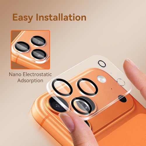 Vipsent Camera Lens Protector for iPhone 17 Pro Max 6.9",9H Tempered Glass，Ultra HD, Scratch Resistance Easy to Install，Case Friendly， 3-Pack - Image 5