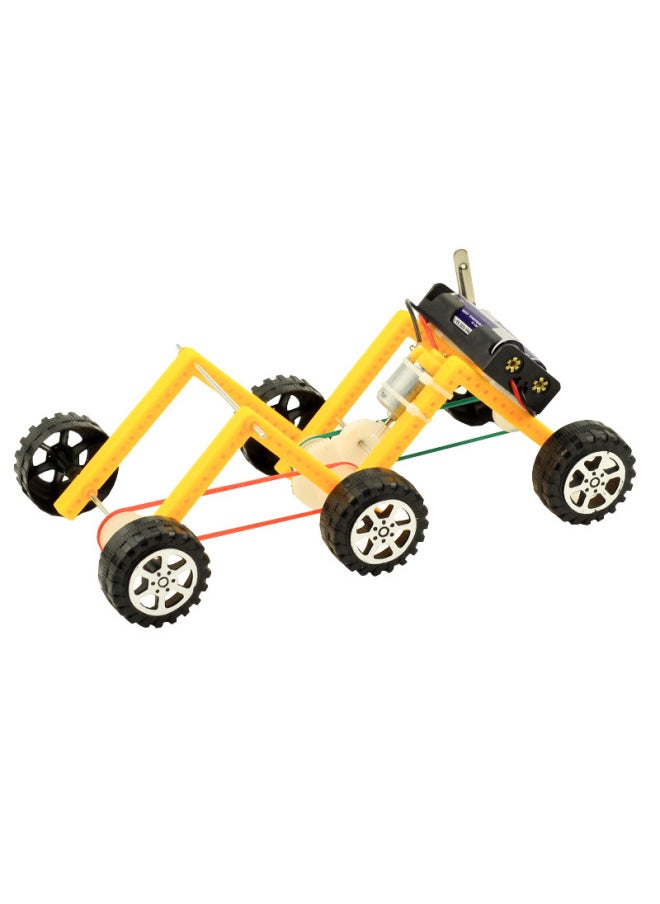 null - Science And Technology Small Production Six-wheel Off-road Vehicle Primary School Students Scientific Works DIY Small Invention Handmade Boy Teaching Aid Materials-Color:Material Package - Image 1