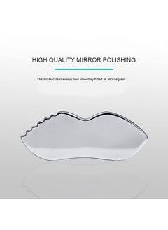 yuyte Stainless Steel Gua Sha For Facial Skin Care Scraping Massage Tool With Comb Teeth Facial Massage Used For Face Neck And Around Lips With Travel Pouch  - Image 2