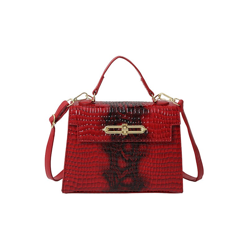 Women'S Bag Snake Pattern Personalized Fashion Commuter Texture Single Shoulder Crossbody Handbag For Women - Image 1