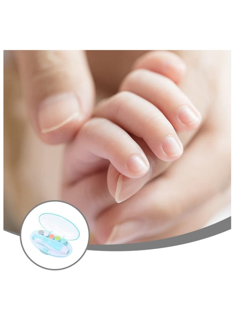 ELTRAZONE Baby Nail Trimmer Electric Baby Nail File 6 in 1 Baby Nail File Clipper with Led Light and Grinding Heads for New Born Infant Toddlers Adults - Image 5