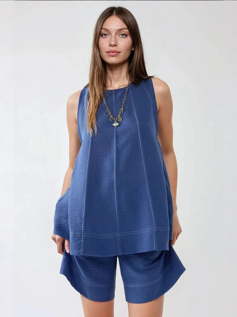 Stitch Detail Relax Fit Co-ord Set