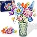 PLAXSOON Flower Bouquet Building Set 888 PCS Botanical Collection Building Block Toy Flowers Rose Plant Home Decor Valentines Day Christmas Birthday Gift for Adults Women Boys Girls 8 - Image 3