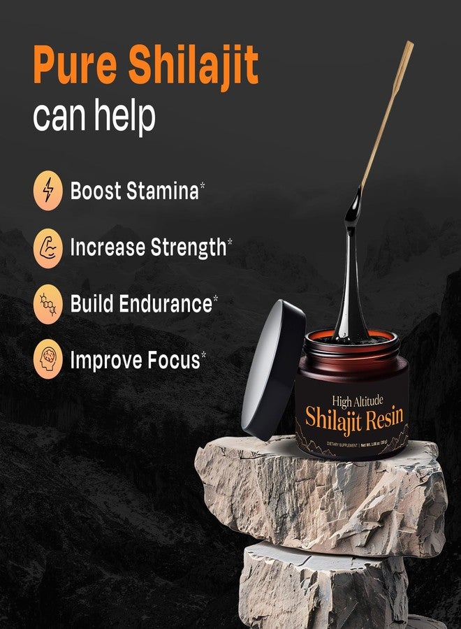 Auric Lab Certified High Altitude Shilajit/Shilajeet Resin 30g | 75% Fulvic Acid + Humic Acid |80+ Trace Minerals, Real Brass Spoon and Shilajit Rock with Every Order - Image 4