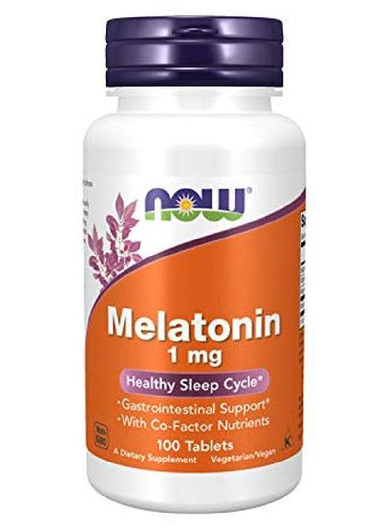 ناو فودز ميلاتونين بتركيز 1 مجم - 100 قرصاً - Image 1