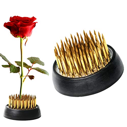 BEADNOVA Floral Frog Kenzan with Rubber Gasket Ikebana Flower Frog for Arrangements Ikebana Vase (1.3 Inch/34mm, 2pcs) - Image 1