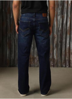 HIGH STAR High Rise Regular Fit Faded Jeans by Styli  - Image 3