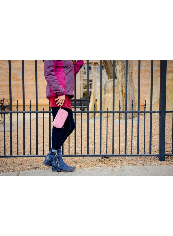 HAIKU Intrepid Small And Slim Women'S Wristlet Wallet Clutch Purse Zip Around Rfidblocking Credit Card Holder And Id Holder Cherry Blossom - Image 5