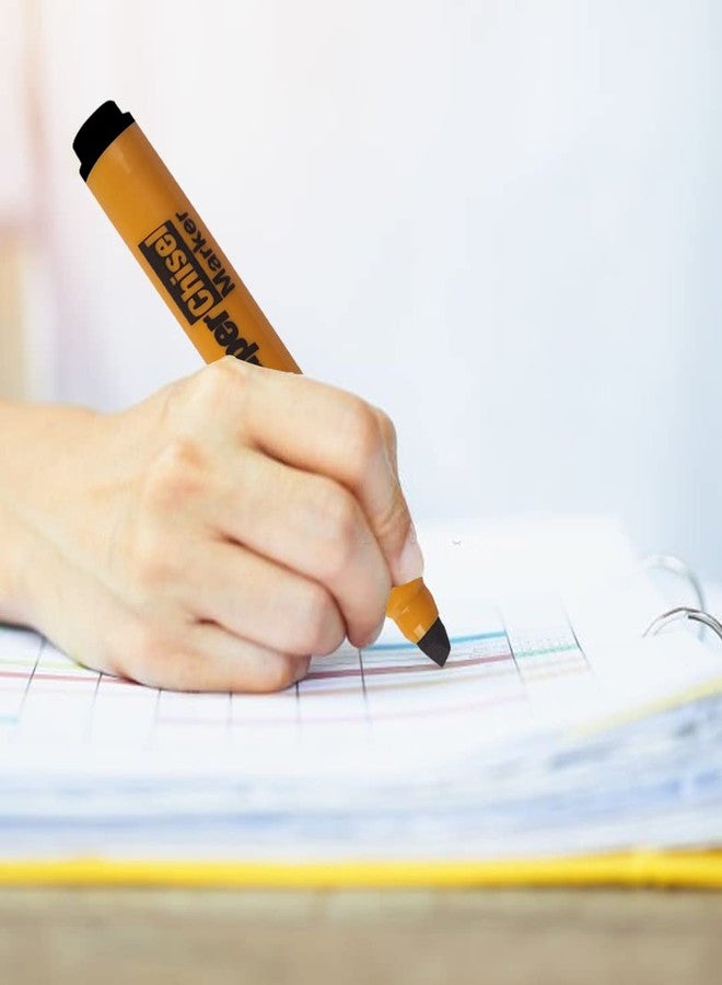 الأقصر أقلام تحديد سوداء فائقة النحافة من لوكسور، عبوة من 10 أقلام، مثالية للكتابة الجريئة والأعمال الفنية - Image 3