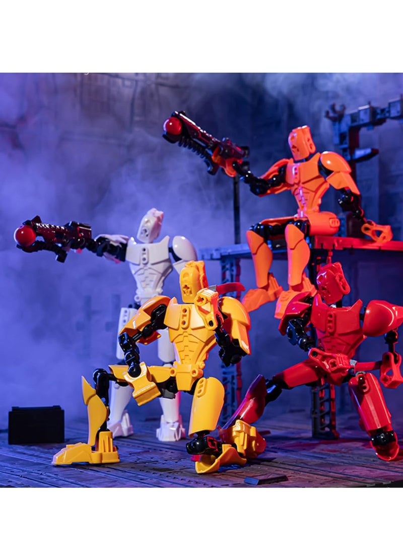 6-pack 3D Titan Multi-joint Movable Robot, Full Body Mechanical Assembly Action Figure Model Creative Gift Toy Collection  - Image 2
