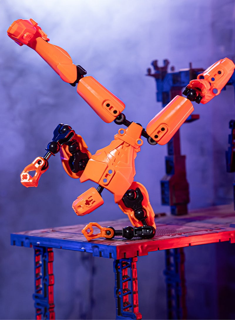 6-pack 3D Titan Multi-joint Movable Robot, Full Body Mechanical Assembly Action Figure Model Creative Gift Toy Collection  - Image 3