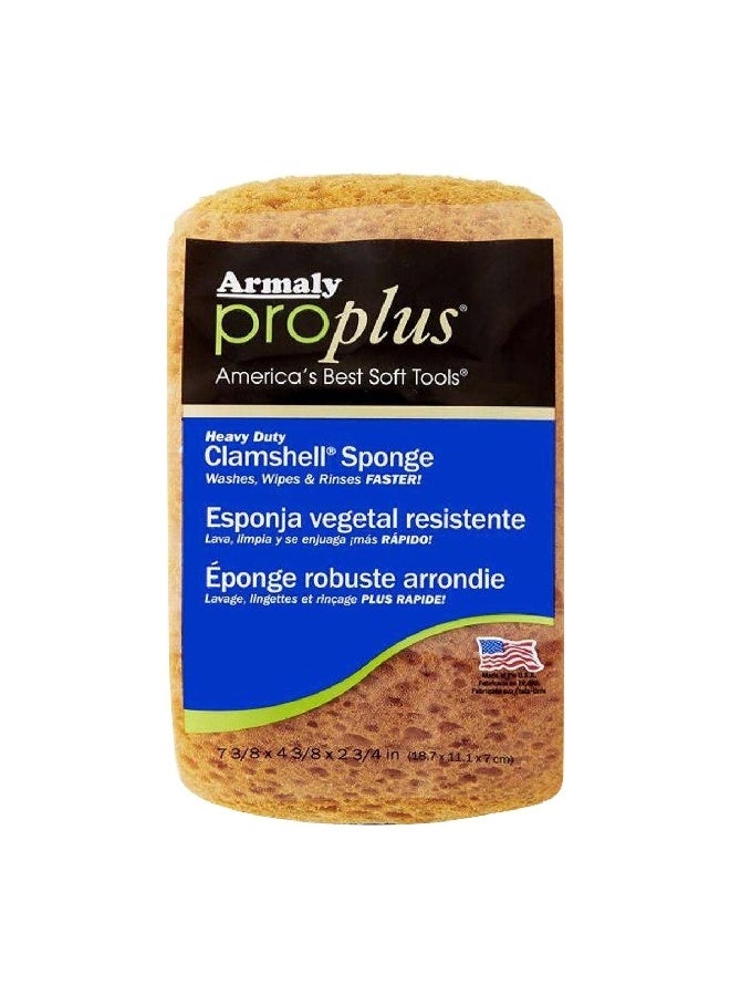 Armaly Proplus إسفنجة كلامشيل الثقيلة والمتينة باللون الأصفر 18.7 × 11.1 × 7 سم 1004824 1004824 - Image 2