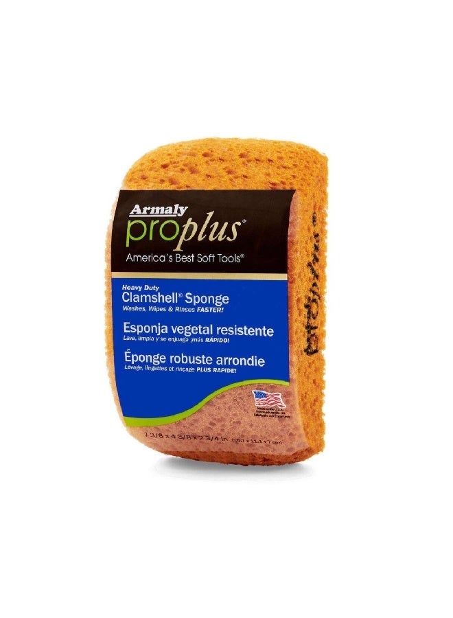 Armaly Proplus إسفنجة كلامشيل الثقيلة والمتينة باللون الأصفر 18.7 × 11.1 × 7 سم 1004824 1004824 - Image 1