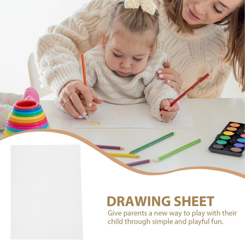 BUTIFULSIC A4 180g Thick White Drawing Paper Sheets, 50pcs ’s Art Paper for Painting and Tracing, Suitable for Boys and ’ Creative Drawing and Coloring - Image 3