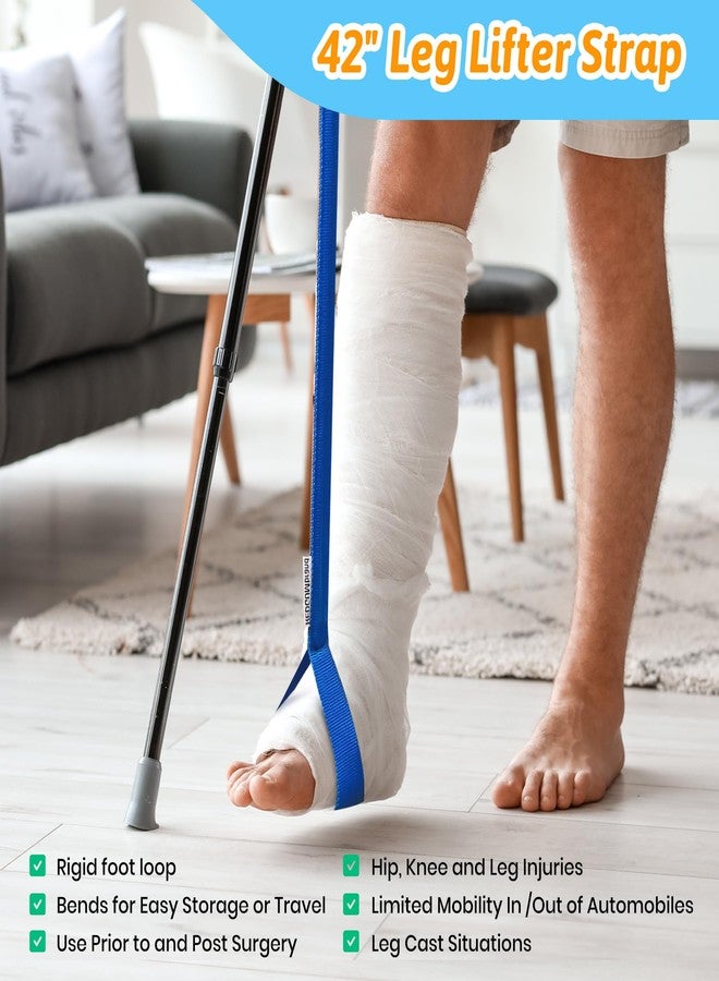 CAidRE 7PC Hip Kit, Hip Kit for Seniors Total Hip Replacement Prime, Mobility Aids with Reacher Grabber,Shoe Horn,Sock Aid,Leg Lifter,Shower Brush,Back Scratcher,Car Handle Assist for Surgery Recovery - Image 3