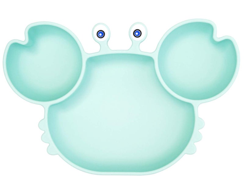 Linowos Silicone Suction Plate for Toddlers - Self Feeding Training Divided Plate Dish and Bowl for Baby and Toddler, Fits for Most Highchairs Trays, BPA Free Microwave Dishwasher Safe - Image 1