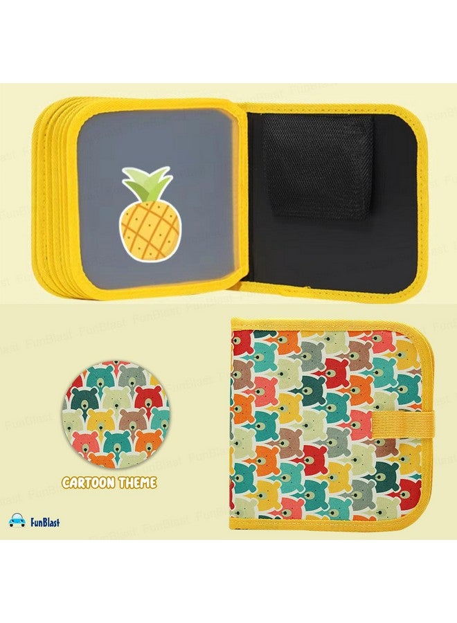 فنبلاست مجموعة فن بلاست لرسم رسومات قابلة للمسح على القماش للأطفال - دفتر رسم ديناصورات مع مناديل مبللة وألوان للأطفال، دفتر تلوين قابل للمسح (قد يختلف اللون) - Image 2