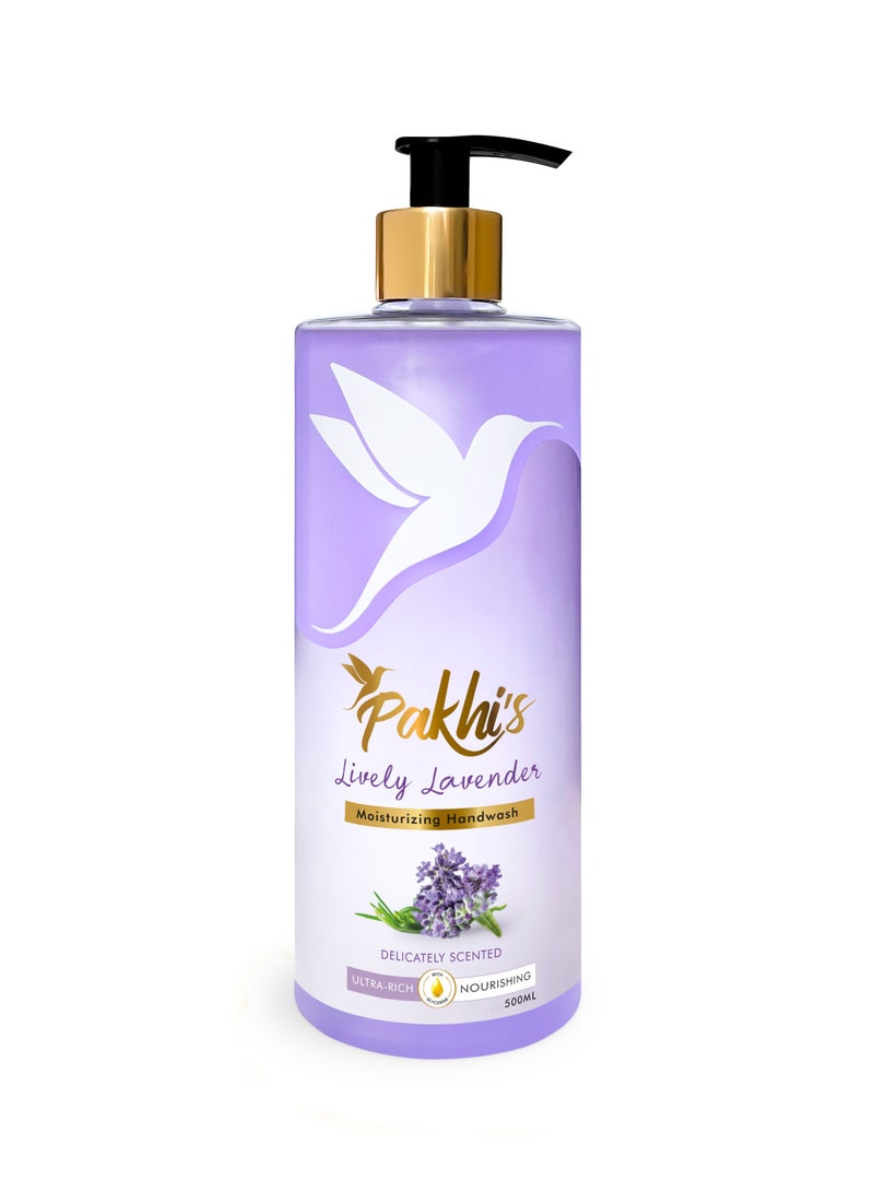 Pakhi's Pakhi’s Liquid Hand Soap – Twin Pack (2 x 500ml) - Moisturizing Foaming Hand Wash for bathroom and kitchen with Pump - Luxurious Nourishment for Your Skin (Lively Levender + Fresh Ocean) - Image 2