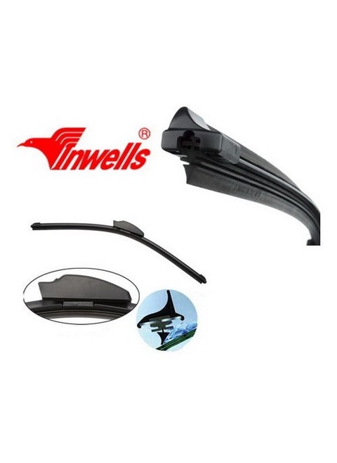 New Generation Banana Type Wiper with 6 Attachments Special for Vehicles 700 mm