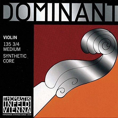 Thomastik-Infeld مجموعة أوتار كمان توماسيتك دومينانت 3/4 - قياس متوسط - نهاية كروية من الألمنيوم/الفولاذ E - Image 5