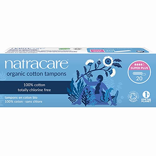 Natracare Non-Applicator 100% Organic Cotton Tampons, Super Plus, Totally Chlorine Free, Biodegradable and Compostable (12 Pack, 240 Tampons Total) - Image 2