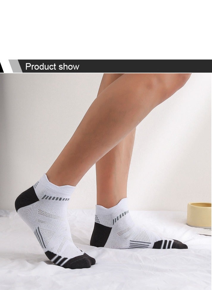 Mens Athletic Socks (5-Pack) - Low Cut, Sweat-Wicking, Odour-Resistant, All-Season Comfort - Ideal for Active Lifestyles, Running  Everyday Wear - Ultimate Socks for Men Collection - Image 2