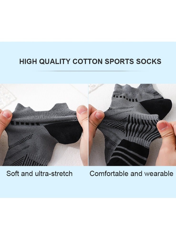 Mens Athletic Socks (5-Pack) - Low Cut, Sweat-Wicking, Odour-Resistant, All-Season Comfort - Ideal for Active Lifestyles, Running  Everyday Wear - Ultimate Socks for Men Collection - Image 3