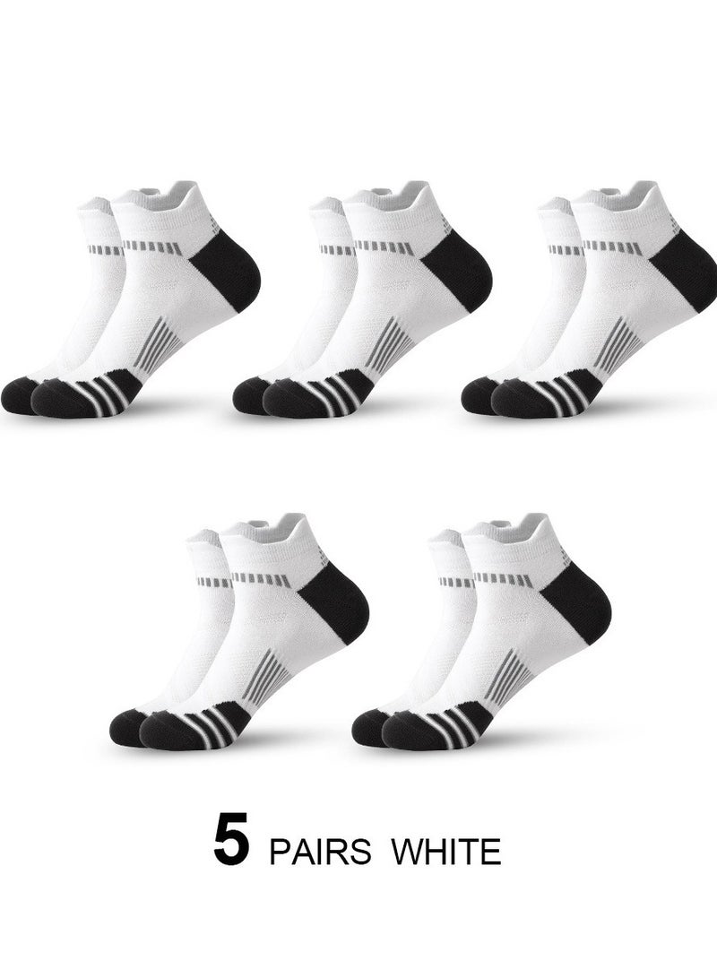 Mens Athletic Socks (5-Pack) - Low Cut, Sweat-Wicking, Odour-Resistant, All-Season Comfort - Ideal for Active Lifestyles, Running  Everyday Wear - Ultimate Socks for Men Collection - Image 1