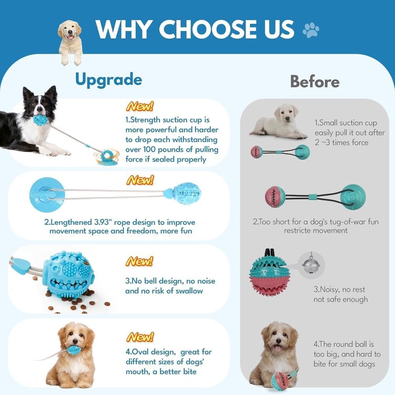 LINJIE Temp fluctuation resistant crafted quality LinJie Dogs Toys,Dogs Chew Toys,Suction Cup dog Toy,Specially Designed For Small And Medium-Sized dog Breeds Well As Adult dogs/Durable And Tough/Apply To Training/Treatment/Chew/Alpinia Oxyphylla. Multi option design - Image 4