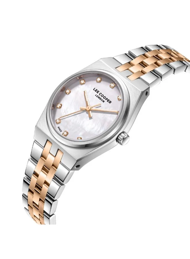 لي كوبر ساعة يد نسائية معدنية بعقارب . -  مم