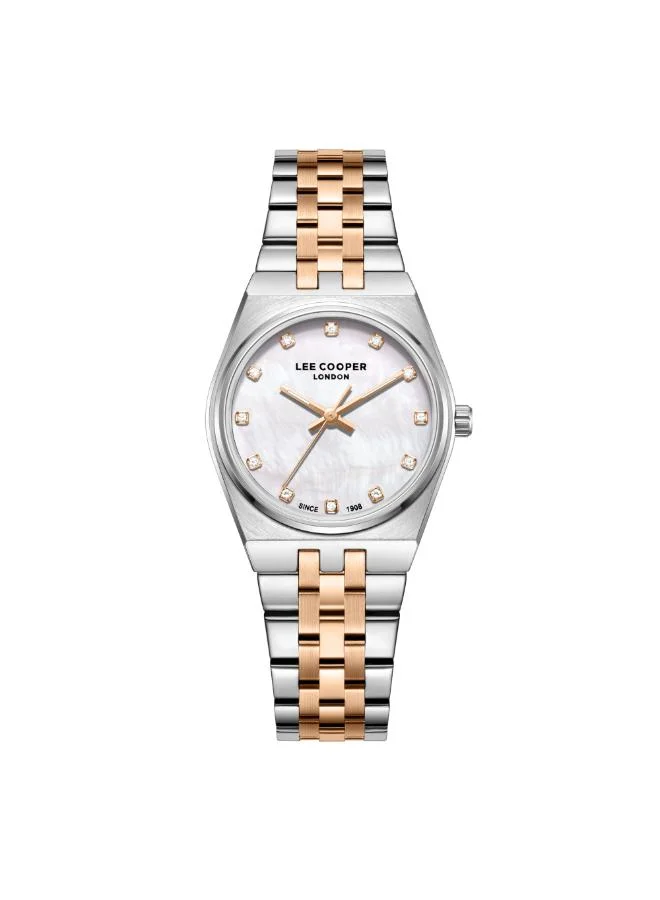 لي كوبر ساعة يد نسائية معدنية بعقارب . -  مم