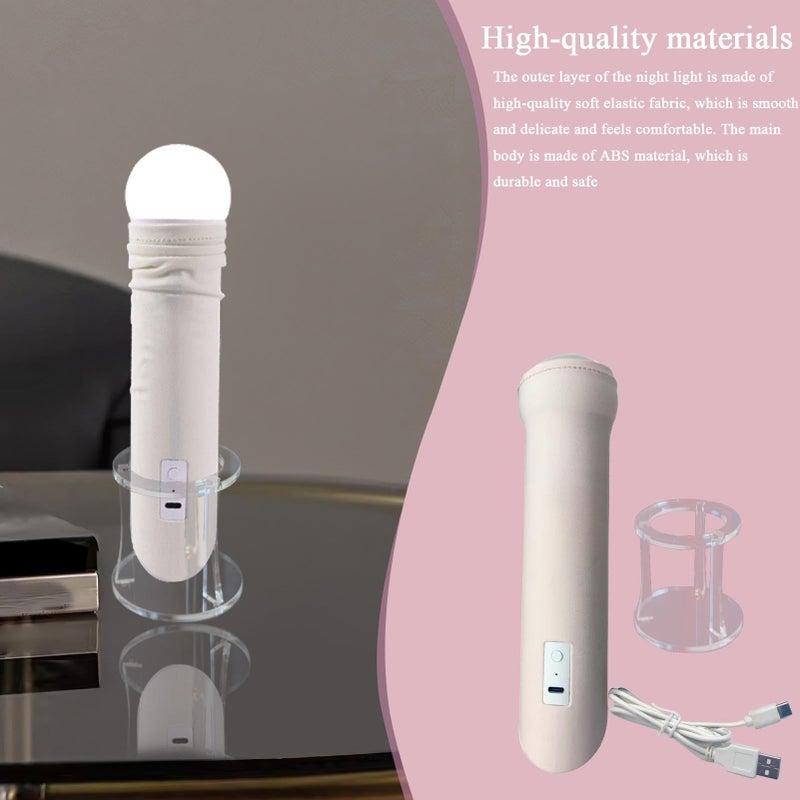 Hand Pull Night Light Creative Bedside Lamp Sensor Control Table Light For Dining Room Living Room Hilarious Nightstand Ornament Pink - Image 4