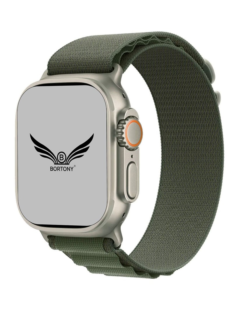 BORTONY Alpine Loop Compatible with iWatch Band 42mm 44mm 45mm 44mm 45mm 49mm for Women Men,Rugged G-Hook & Adjustable Sport Watch Bands for iwatch Ultra SE Series 8 7 6 5 - Image 1