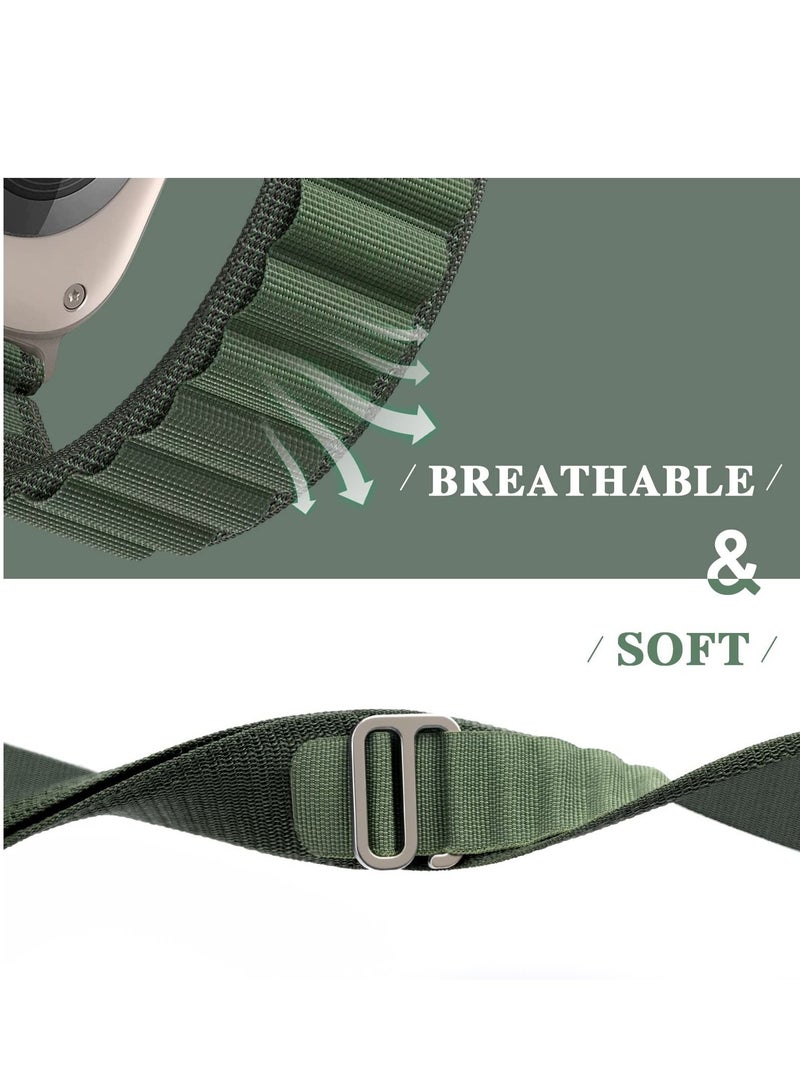 BORTONY Alpine Loop Compatible with iWatch Band 42mm 44mm 45mm 44mm 45mm 49mm for Women Men,Rugged G-Hook & Adjustable Sport Watch Bands for iwatch Ultra SE Series 8 7 6 5 - Image 4