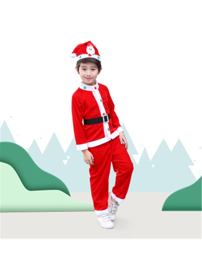 NIBEMINENT Christmas Christmas costumes, boys' and girls' Christmas performance costumes, performance costumes, Santa Claus suits, children's Christmas clothes - Image 1
