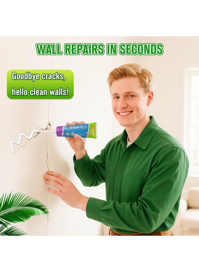 JETMORE Drywall Repair Kit, 3 Pack Wall Mending Agent, Spackle Wall Repair Paste, Wall Hole Repair Kit, Drywall Patch with Scraper, Sanding Pad, Hole Fill Quick and Easy Solution, Plaster Wall Repair - Image 3