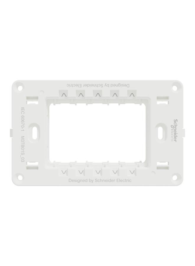Schneider Electric Supporting Frame, Miluz E, 3 Gangs, White 